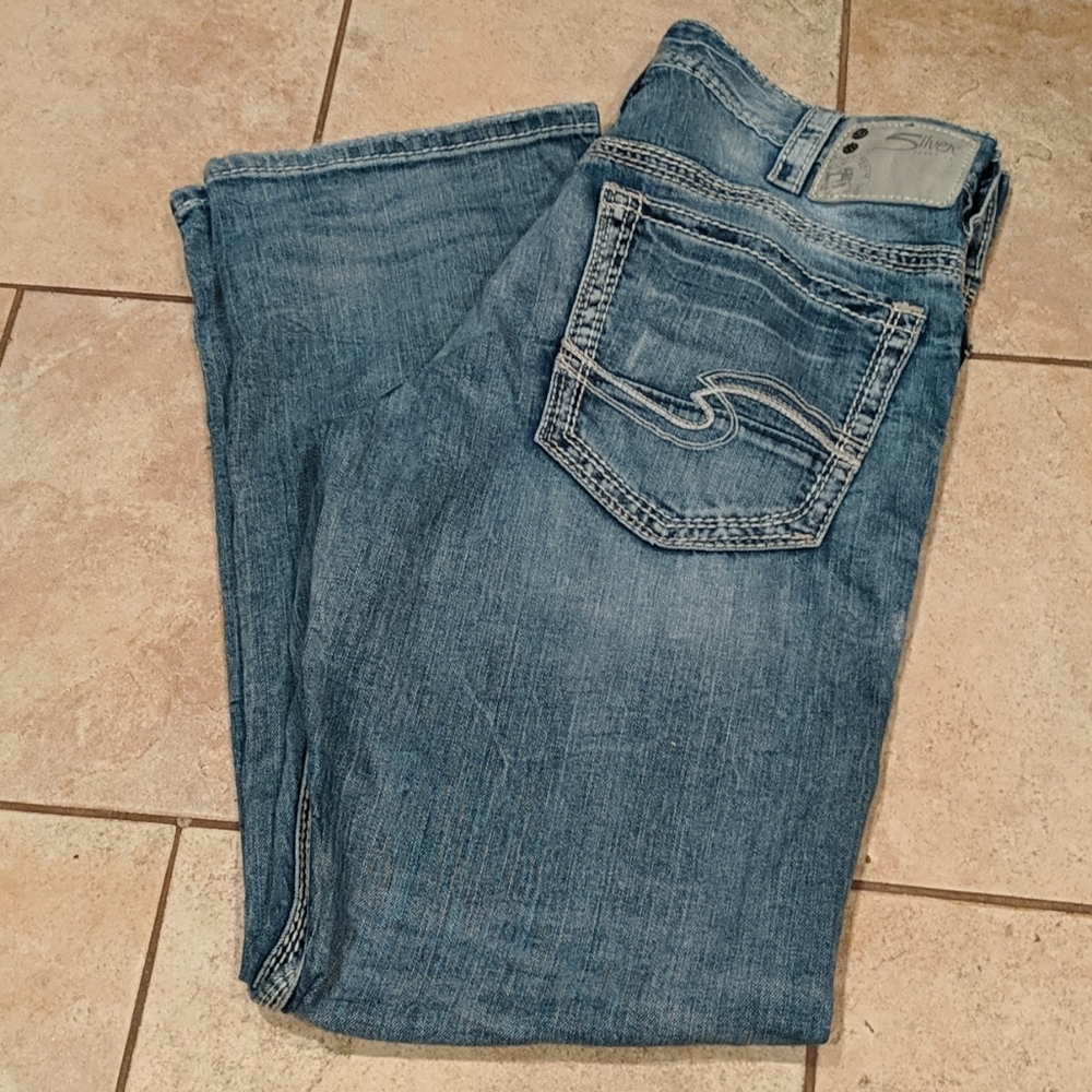 Men's Silver Jeans